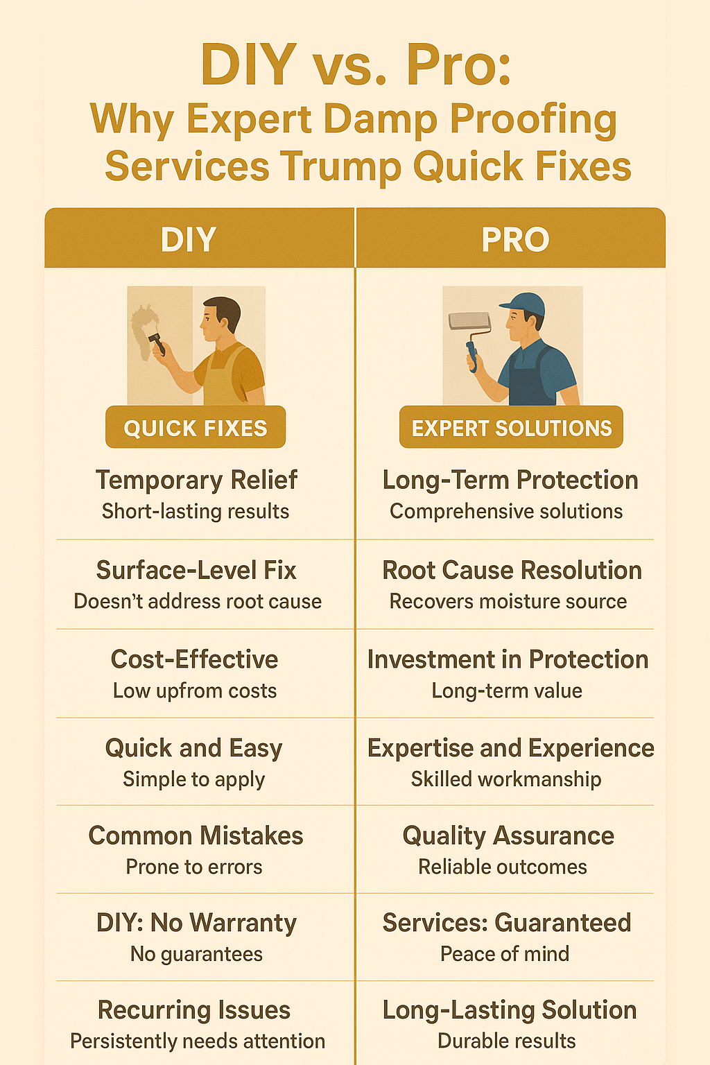 DIY vs. Pro: Why Expert Damp Proofing Services Trump Quick Fixes